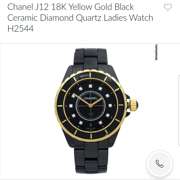 J'-12 38mm 18kYG  Ceramic &Diamonds Watch - Picture 16 of 16